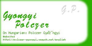 gyongyi polczer business card